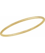 Authenticity Guarantee

Genuine Solid 14K Yellow Gold 3 mm Twisted Bangl... - $1,144.00