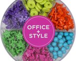 Office Style Decorative Multi-Colored Shaped Push Pins for Home &amp; Office... - $6.90