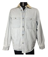 Urban Outfitters BDG Denim Jean Jacket Shacket Light Wash Lined Corduroy... - $32.66