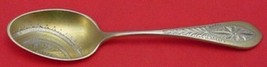 Pattern Unknown by Gorham Sterling Demitasse Spoon w/Geometric Design 4 1/4&quot; - £147.37 GBP