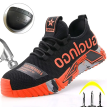 Safety Shoes Men for Work Safety Boots Steel Toe Protective Shoes Puncture Proof - $35.08+