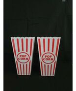 Popcorn Plastic Container Box Tub Bowl Home Movie Theater Night Set of 2 - $382.86 MXN