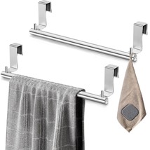 Kitchen Towel Holder - 2Pcs Over Cabinet Door Hand Dish Towel Bar Rack H... - £12.03 GBP