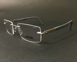 Silhouette Eyeglasses Frames 5535 IM 7210 Identity Dark Gray Blue 53-19-140 - $233.54