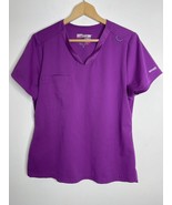 Greys Anatomy Barco Active Spandex Stretch Scrub Top M Purple - £13.20 GBP