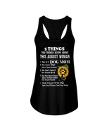 5 Things About August Woman Tank Tops Dog Mom Lover Sunflower Birthday W... - £15.60 GBP