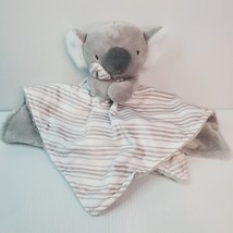 Carter&#39;s Lovey Koala Security Blanket Stripes Plush White Just One You Minky  - $16.79