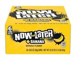 Full Box 24x Packs Now And Later Banana Candy ( 6 Piece Packs ) Free Shi... - $19.15