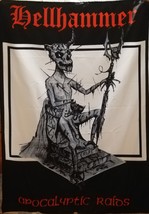 HELLHAMMER Apocalyptic Raids FLAG CLOTH POSTER BANNER CD BLACK METAL - £15.72 GBP