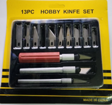 13 Pcs Hobby Knife Set with High-Carbon Steel Collect Chucks Compression Basic K - $13.85