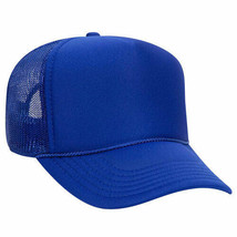 Royal Trucker Hat 5 Panel Mid Profile Adjustable Mesh Back Hat 1dz New 3... - £76.02 GBP