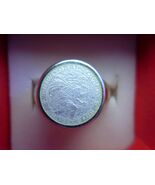 Enameled Sterling St. Christopher Ring Sz 8 - $104.50