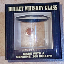 Bullet Whiskey Glass / Genuine .308 Bullet / Lucky Shot U.S.A. - $22.14