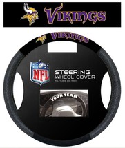 Minnesota Vikings Steering Wheel Cover Mesh Style CO - $857.25 MXN