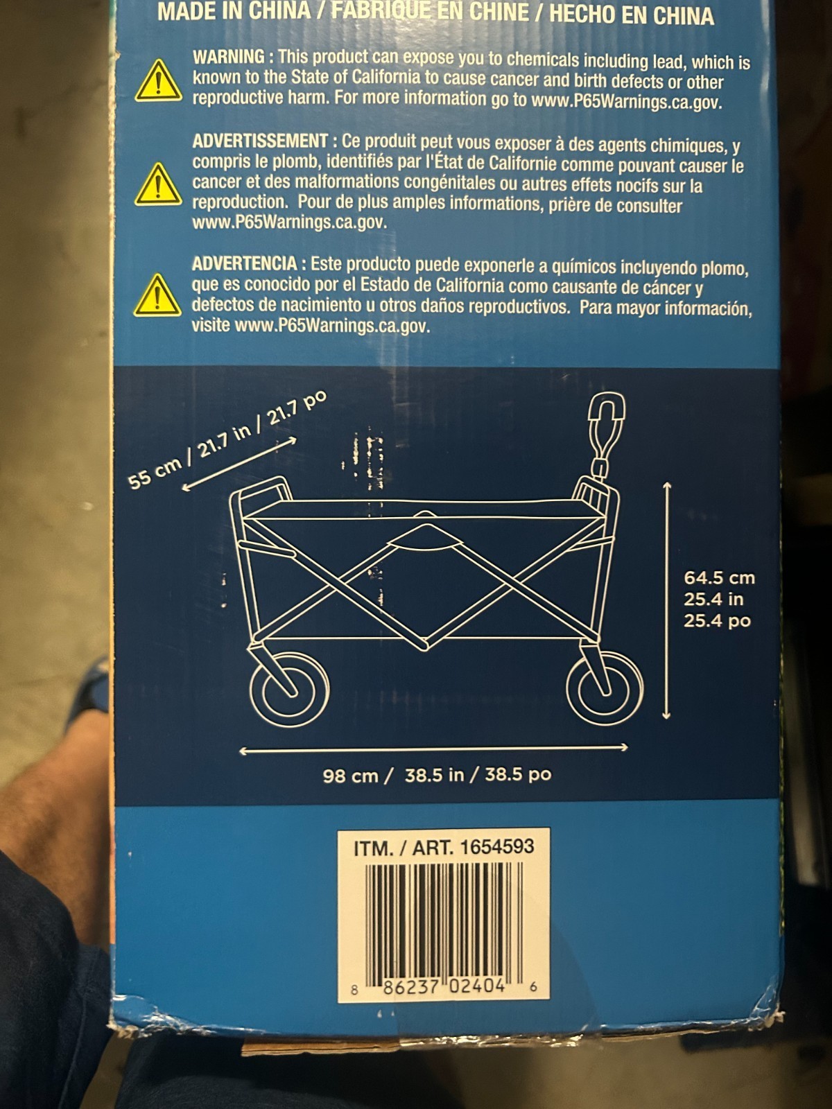 Mac Sports XL Heavy Duty 350lb Cap. Folding Wagon w/ Big Wheels Brakes Tailgate Item image 7