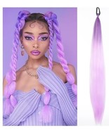 2-Ponytail Extension with Elastic Tie Hair Band 26" Long Straight Ombre Colored - $19.99