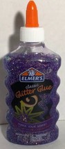 Elmer&#39;s Glitter Glue 6 Oz Bottle Washable Perfect For Making Slime Purple - £11.32 GBP