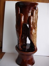 Large Hands Shaped Pottery Vase (11”) - £19.55 GBP