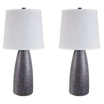 Signature Design by Ashley Shavontae Modern Table Lamp Set of 2, Gray, &quot;15.50&quot;&quot;w - £94.10 GBP