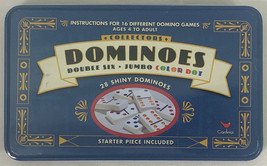 Collectors Dominoes Double Six Jumbo Color Dot 1998 Cardinal - £15.67 GBP