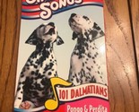 Disney Cantar Along Canciones VHS 101 Dalmatians Pongo Perdita Barcos N 24h - $24.63