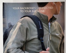 Jansport Backpack Backbone&#39;s Connected To Your Ear Bone 2006 Magazine Pr... - $14.84