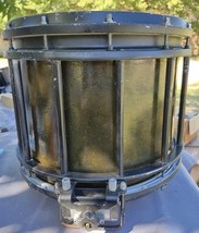 Premire Marching Snare Drum Painted Black &amp; Gold14&quot;×12&quot; Parts/ Repair - $129.99
