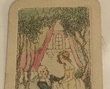 vintage Tally Card Woman In Yellow Dress With Friend Box2 - $12.86