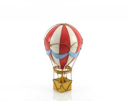 8.5&quot; X 8.5&quot; X 14.5&quot; Vintage Hot Air Balloon - £98.79 GBP