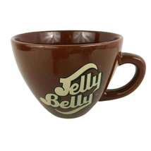 Jelly Belly Candy Co Large Coffee Mug Wide Mouth Chocolate Brown Vintage... - £23.94 GBP