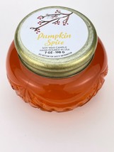 Vineyard Hill Pumpkin Spice Soy Wax Candle 7oz Ornament Jar - £17.46 GBP