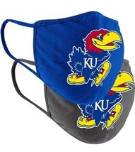 Colosseum NCAA Kansas Jayhawks Licensed Face Covering 2 Pack Reusable Gr... - $7.22