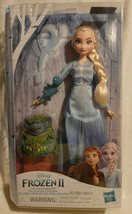 Beautiful Disney Frozen 2 Elsa Doll with Pabbie &amp; Salamander Kid Toy Gift NIB - £14.17 GBP