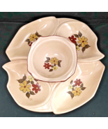 Vintage Mid Century Cal Orig 1033-2 3 Piece Set Chip / Taco Set 70s Dais... - $22.00