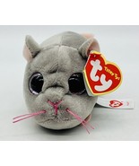 Teeny Tys Miko Gray Mouse Pink Eyes Plush 4 inch Stuffed Animal 2017 - $14.01