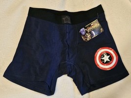 Marvel Avengers Captain America Men’s Boxer Briefs Bioworld Medium New W... - $12.86