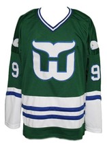 Any Name Number Whalers Retro Hockey Jersey Green Gordie Howe Any Size - £39.22 GBP+
