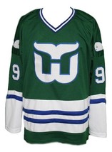 Any Name Number Whalers Retro Hockey Jersey Green Gordie Howe Any Size - £38.10 GBP+