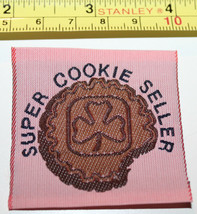 Girl Guides Canada Brownies Super Cookie Seller Pink Fabric Label Patch ... - $11.46