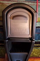 Step2 Mail Master Streamline Black Over Post Mounted Plastic Mailbox All... - $35.27