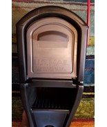 Step2 Mail Master Streamline Black Over Post Mounted Plastic Mailbox All IN One - $35.27