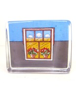 iittala Glass Paperweight Window Scene Flowers Signed Helja Liukko Sunds... - £20.70 GBP