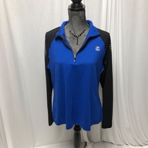 Fila Sweatshirt Womens X Blue Black Running Activewear Jacket - £12.53 GBP