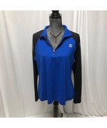 Fila Sweatshirt Womens X Blue Black Running Activewear Jacket - $15.68