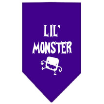 Lil Monster Screen Print Bandana Purple Size Large - £9.26 GBP