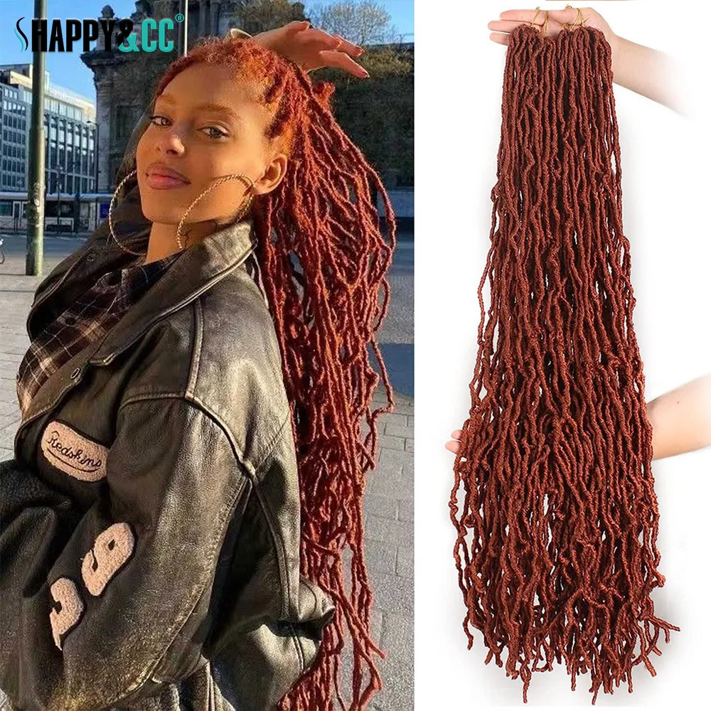 Ginger Faux Locs Crochet Hair 36 Inch Goddess Nu Locs Braids for Women - £12.21 GBP+