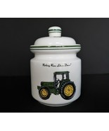 Gibson John Deere ceramic 1.5 quart lidded cannister - $24.99