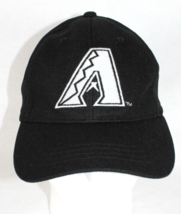 Arizona Diamondbacks Black Baseball Cap Hat Ajustable Back Lightweight Mesh - $14.44
