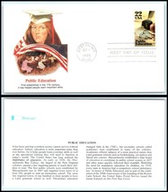 1985 US FDC Cover - Boston, Massachusetts, Public Education F1 - £2.32 GBP
