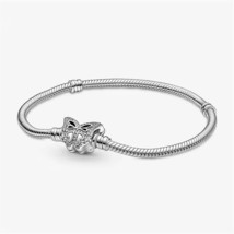 Pandora Butterfly Snake Chain Bracelet, Sterling Silver Charm Bracelets - £15.86 GBP